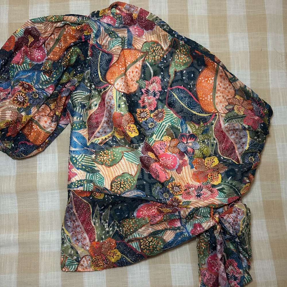 Amanda Uprichard Multicolor Floral Top